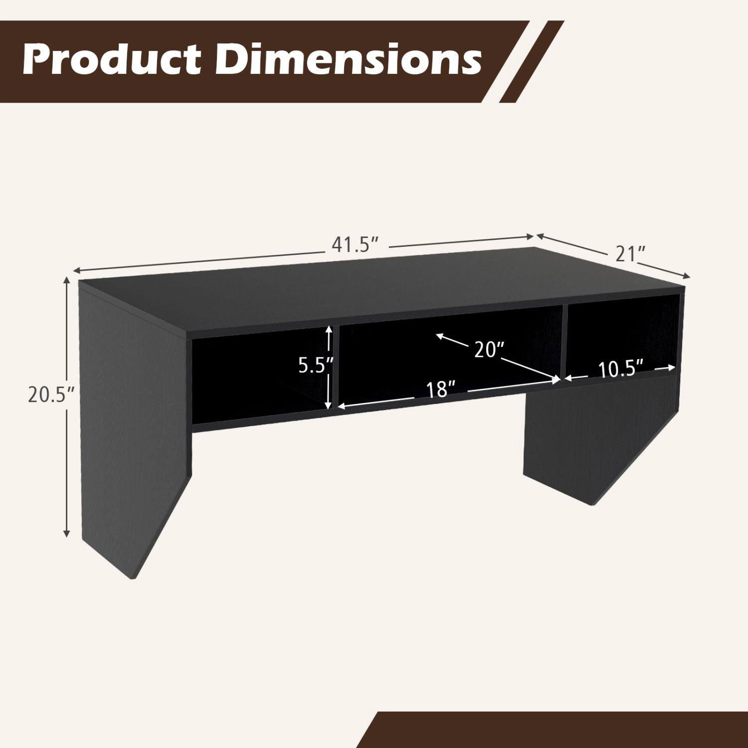 SlickBlue Wall Mounted Writing Desk with Storage Shelves