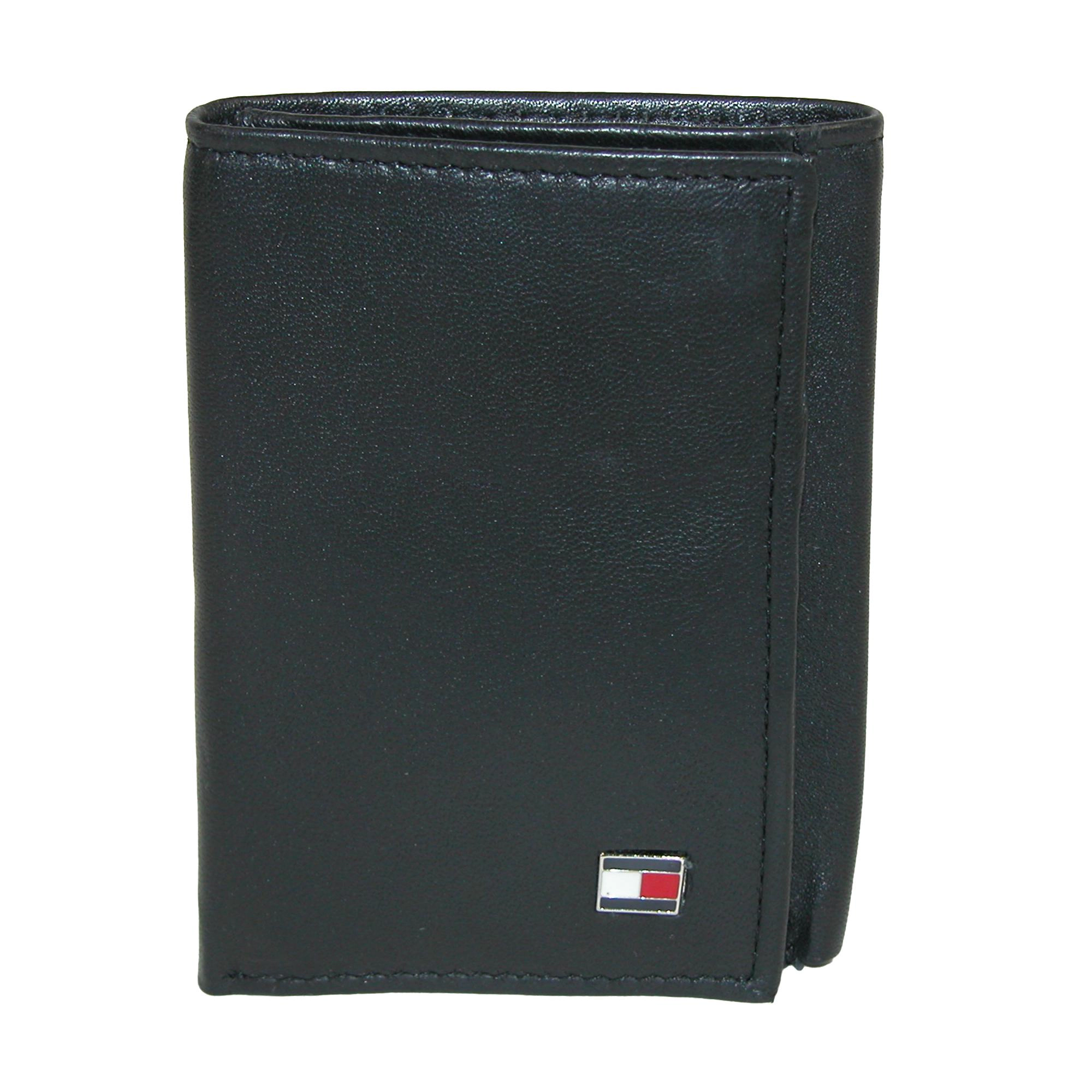 Tommy Hilfiger Men's Leather Oxford Slim Trifold Wallet