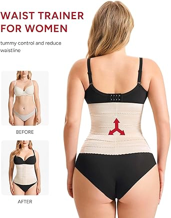 Nebility Womens Waist Trainer Tummy Control Corset Shapewear