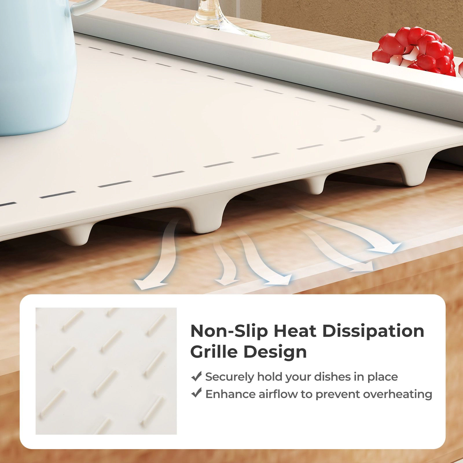 SlickBlue Rollable Portable Electric Food Warming Mat