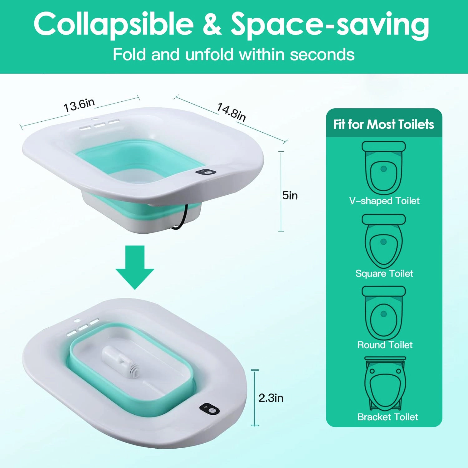 GBruno Foldable Sitz Bath Basin With Spray