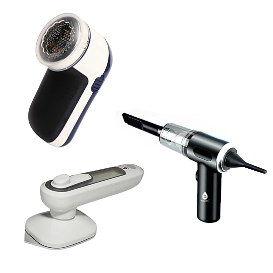 Pursonic Unisex Home & Travel Maintenance Set: Mini Vacuum, Lint Remover & Portable Iron