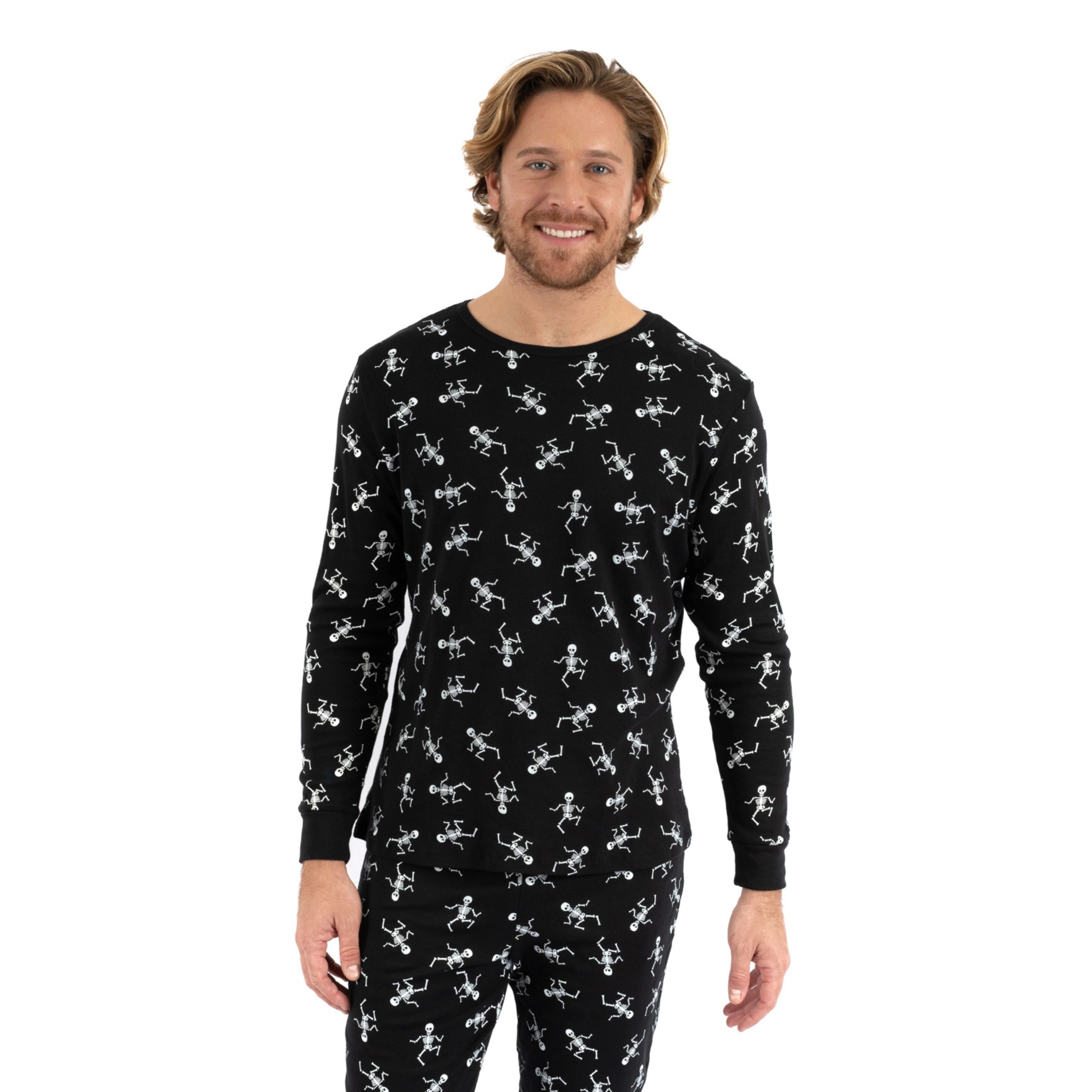 Leveret Men's 2-Piece Cotton Snug Fit Halloween Pajama Set