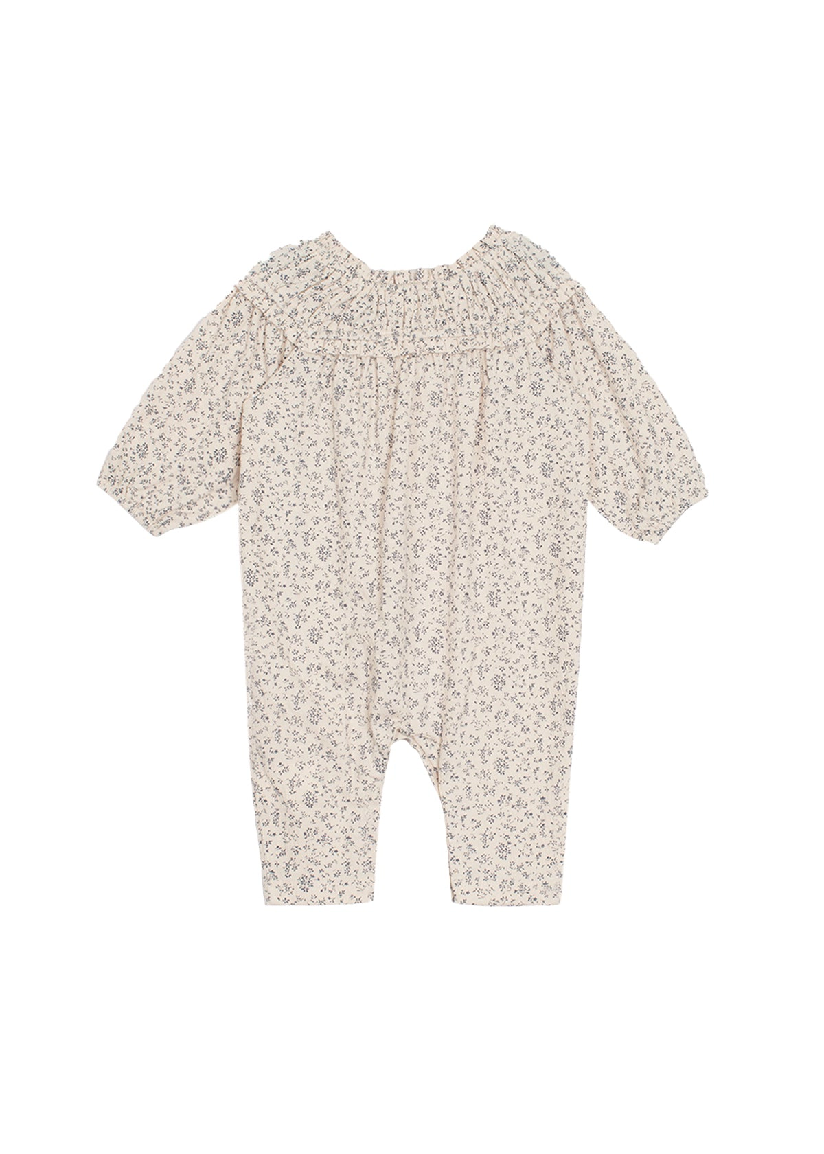 Mabel and Honey Adeline Textured Knit Romper - Ivory