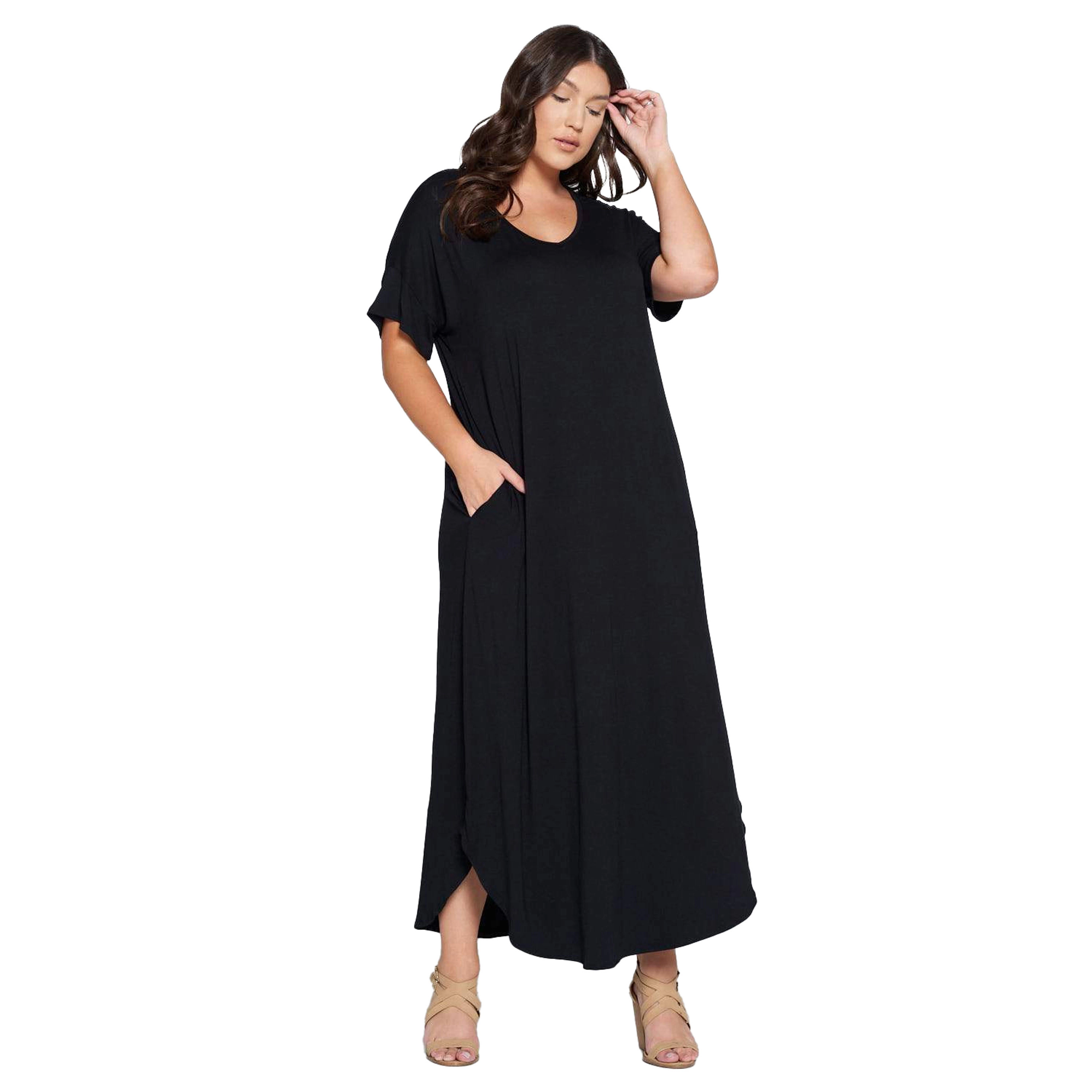 L I V D Women's Plus Scarlett Maxi Pocket Dress