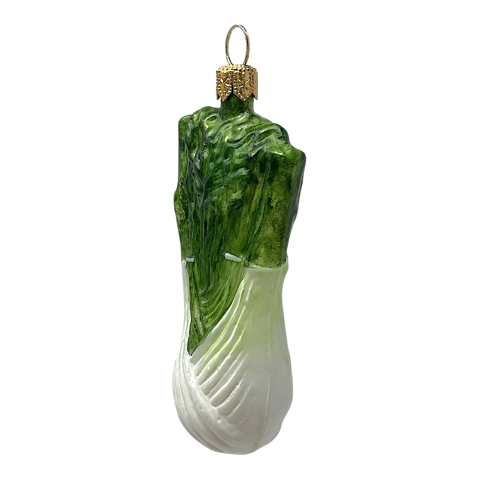 Pinnacle Peak Trading Company Fennel Polish Glass Christmas Ornament Food Herb Vegetable Decoration Set of 2