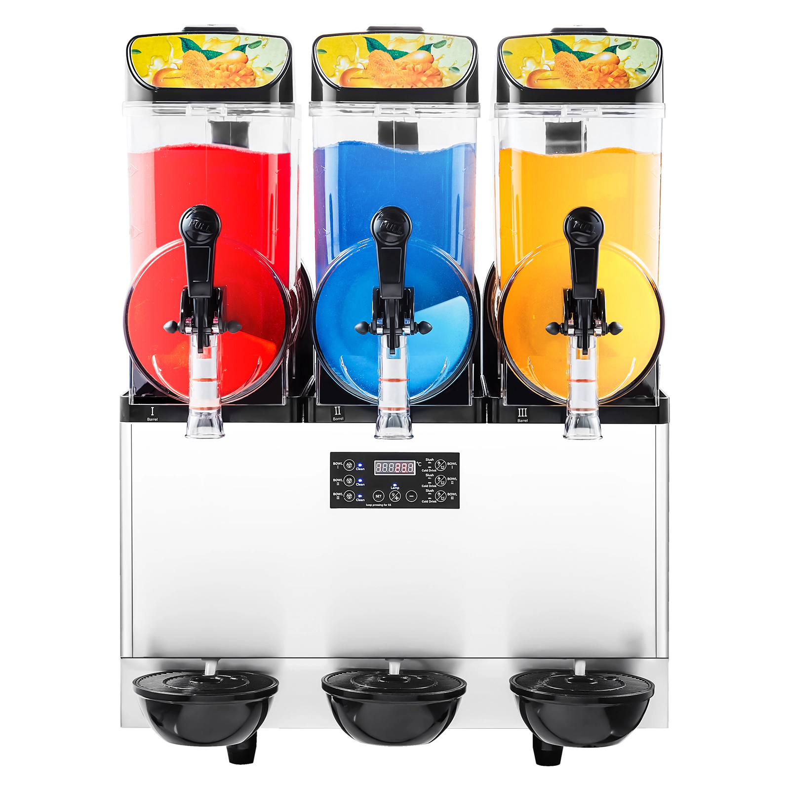 HONGGE Commercial Frozen Drink Maker, Slushy Machine, Stainless Steel Margarita Smoothie Frozen Drink Machine