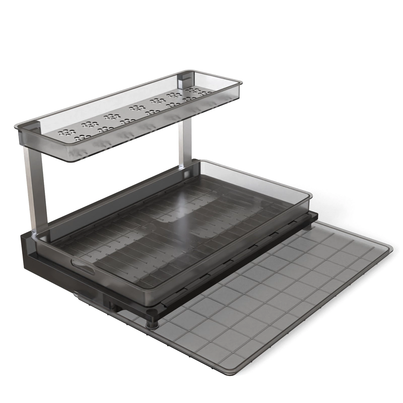 GBruno 2-Tier L-Shaped Under Sink Organizer