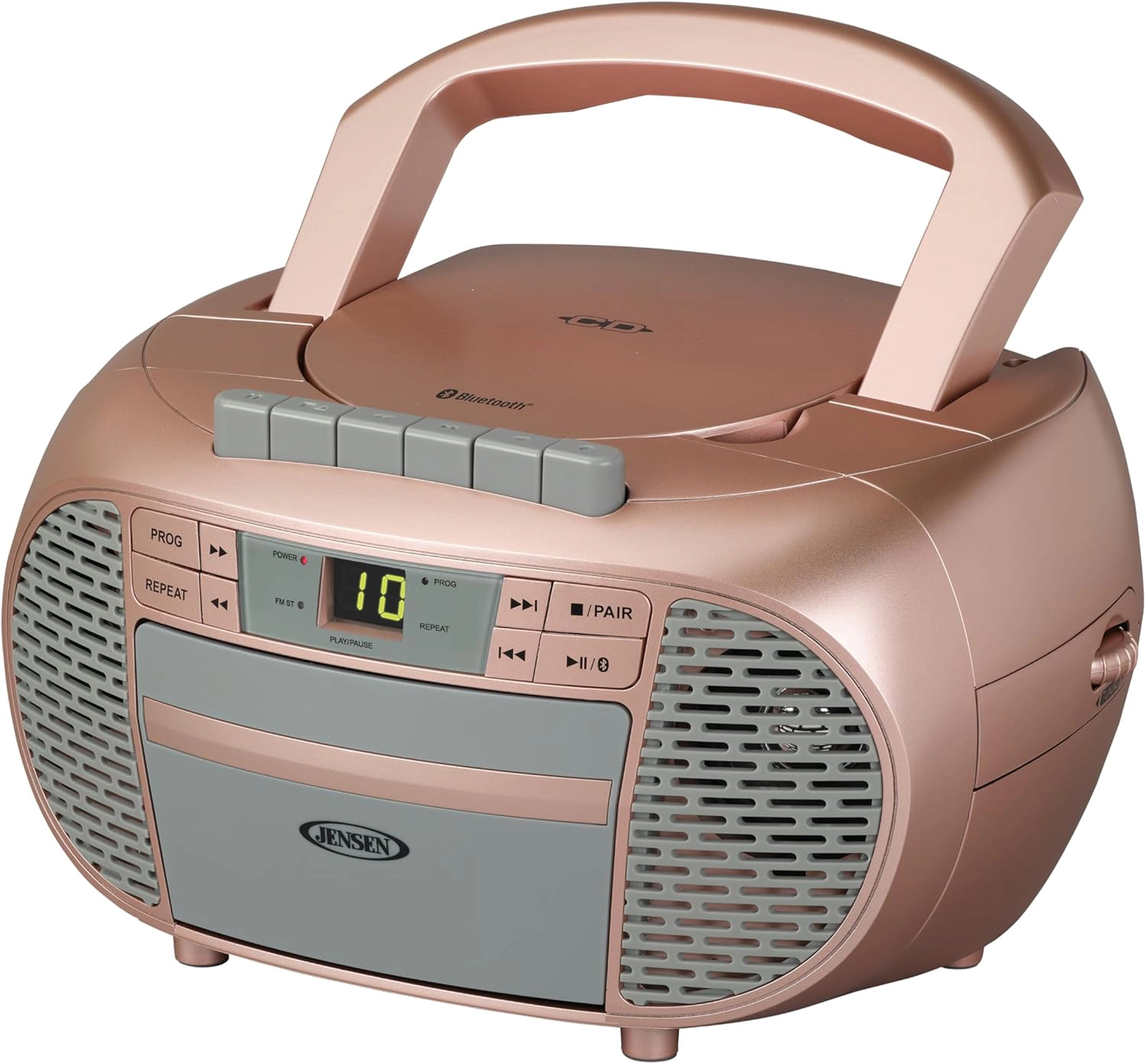 Jensen Portable Bluetooth CD Stereo System with AM/FM Radio CD-550BT