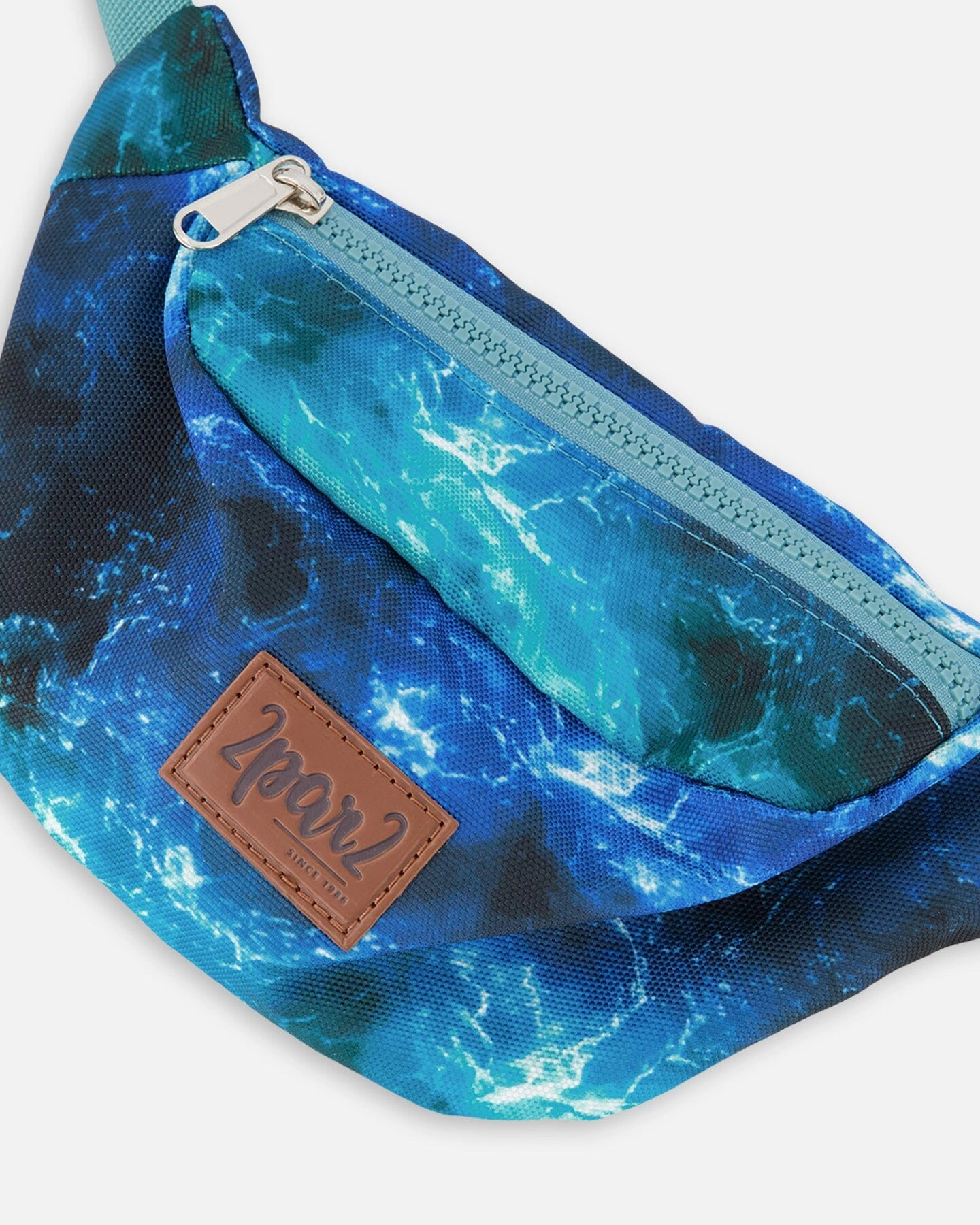 Deux par Deux Boys Fanny Pack Wave Print