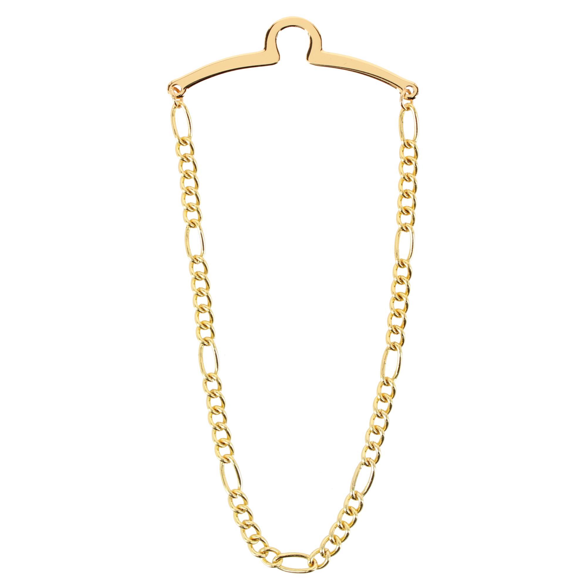 Competition Inc. Men's Figaro Style Link Tie Chains (Pack of 2)