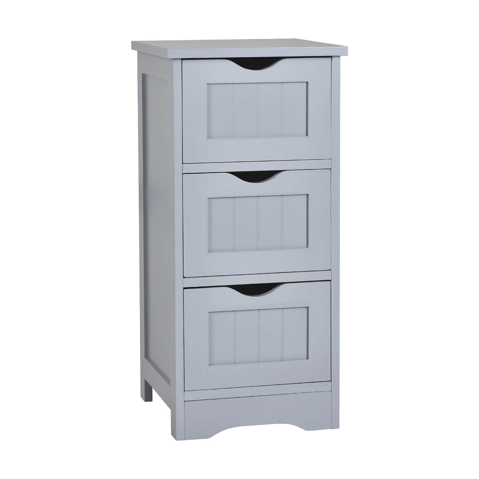 SlickBlue Vertical MDF Storage Cabinet with 3 Drawers and Compact Design