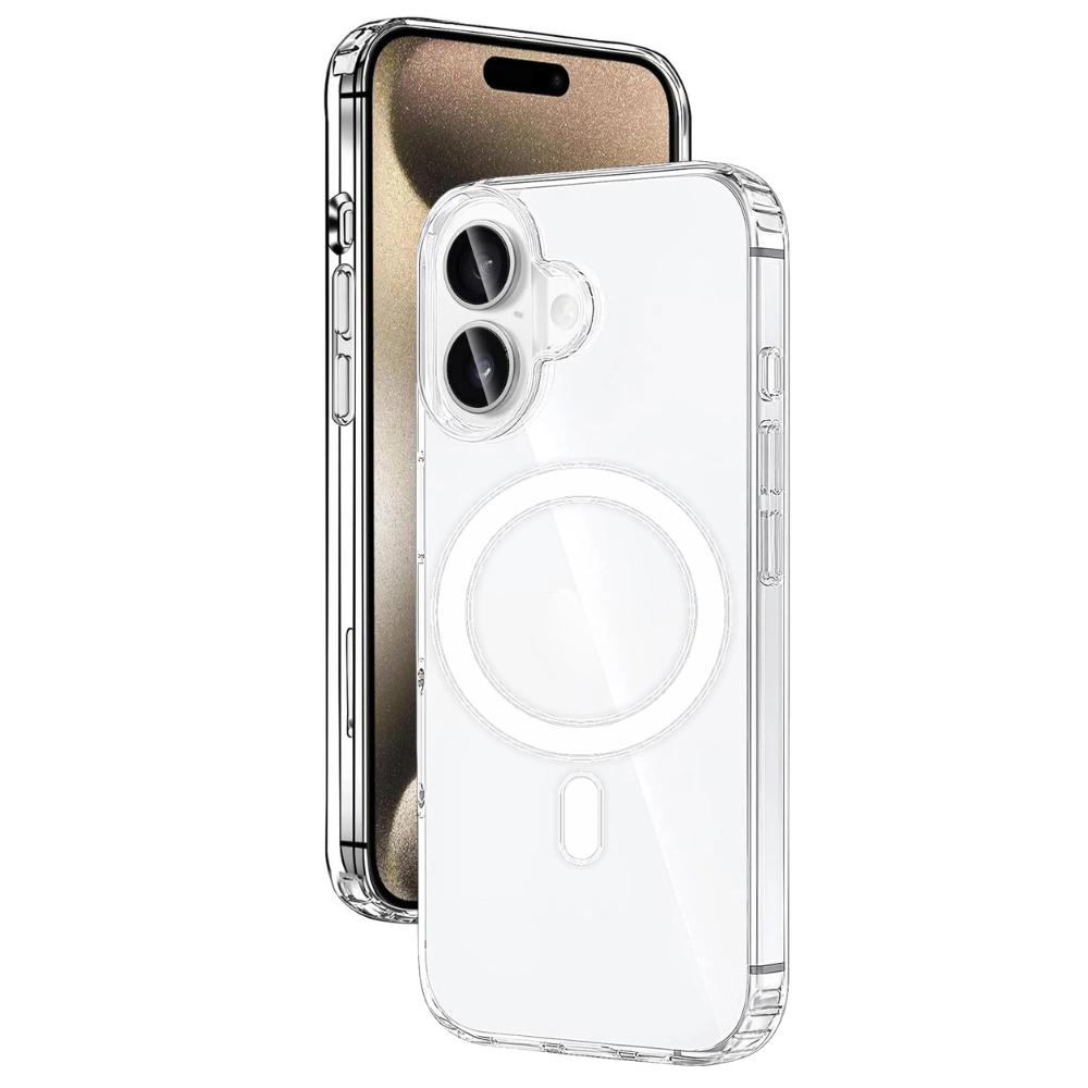 Qixxronics Magnetic Phone Cover for iPhone 16, Shockproof Magnetic Case Compatible with iPhone 16