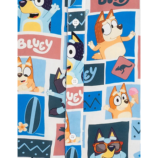 Bluey Matching Family Hawaiian Short Sleeve Button Down Shirt