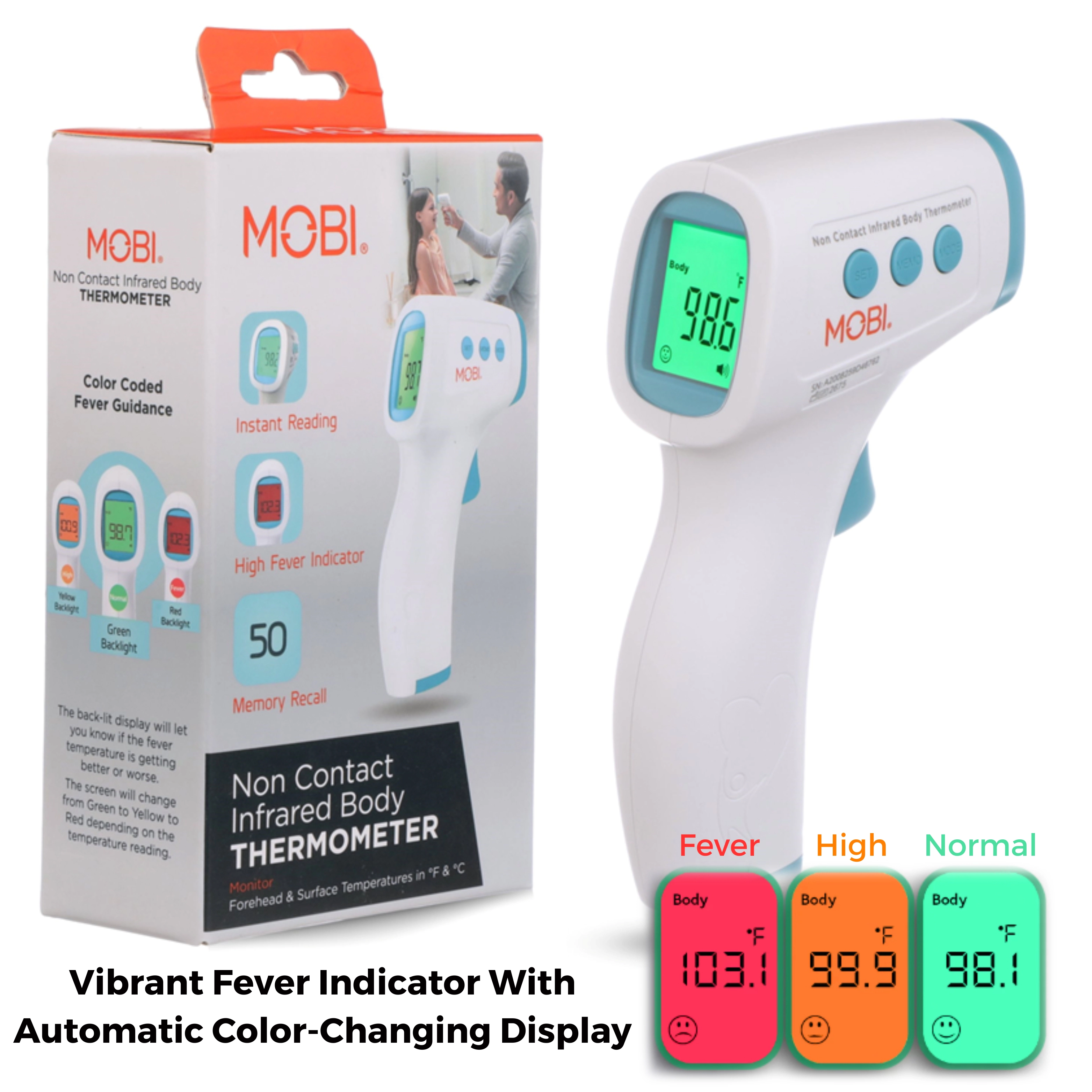 MOBI Digital Non-Contact Infrared Thermometer