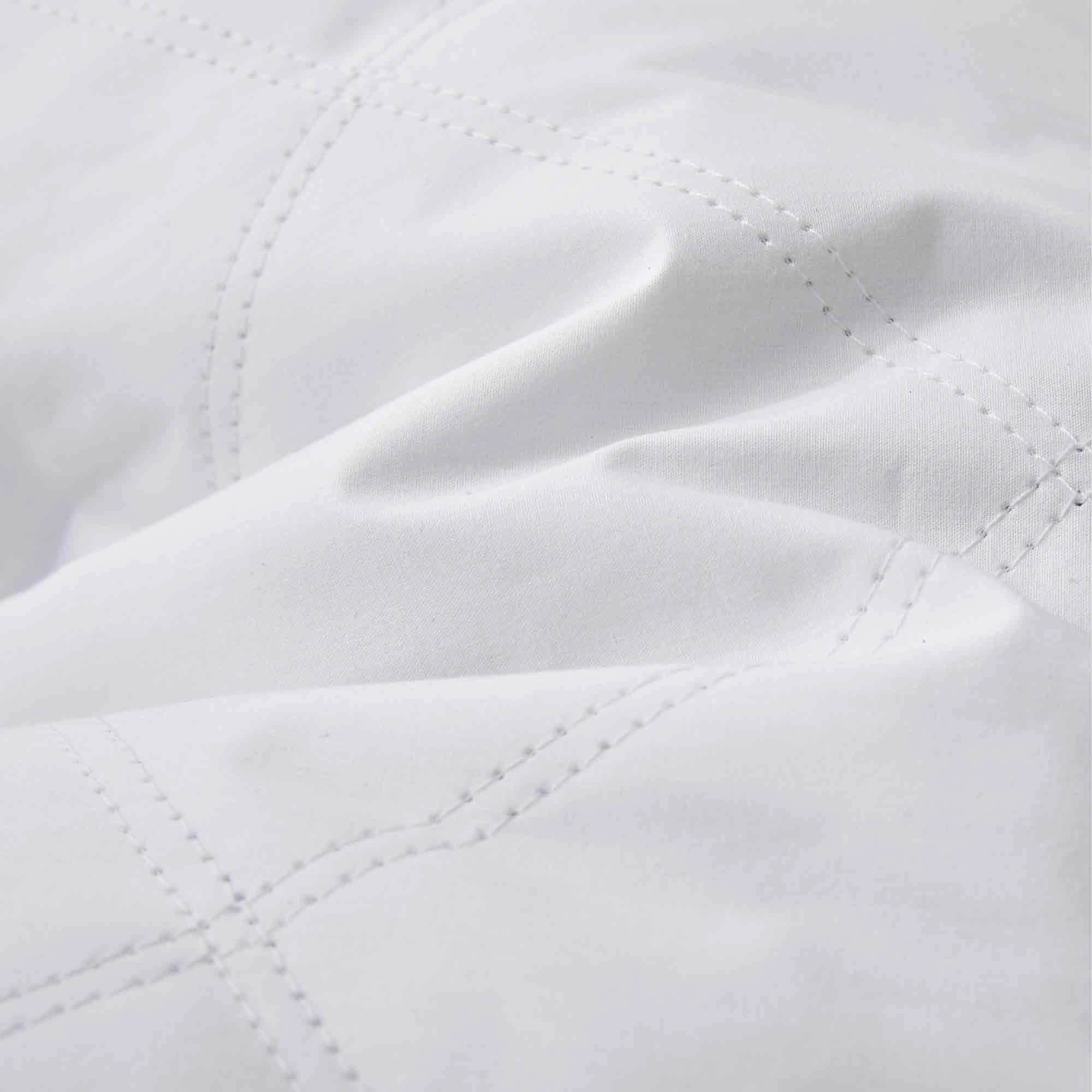 PEACENEST Goose Feather and Down Bed Pillows with Cotton Cover,Set of 2