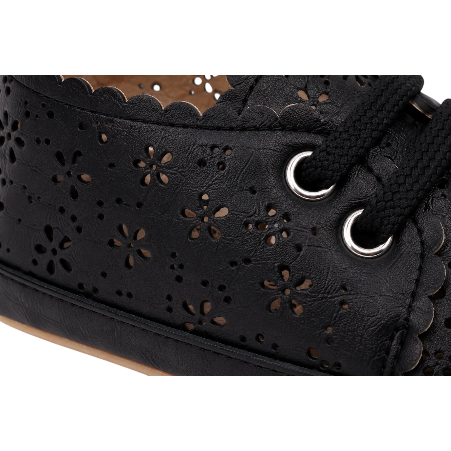 Laurenza's Floral Eyelet Sneakers