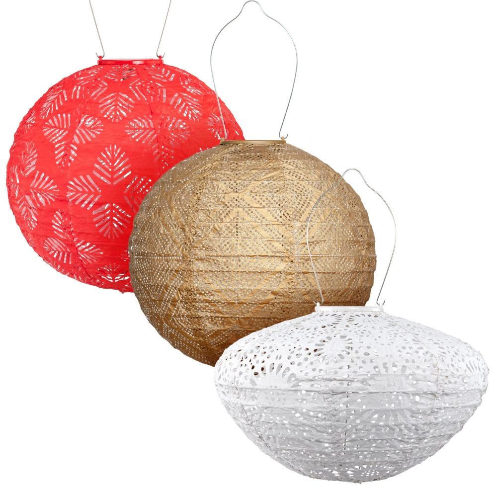 Allsop Home & Garden San Francisco Soji Stella Solar Lantern 3 pack