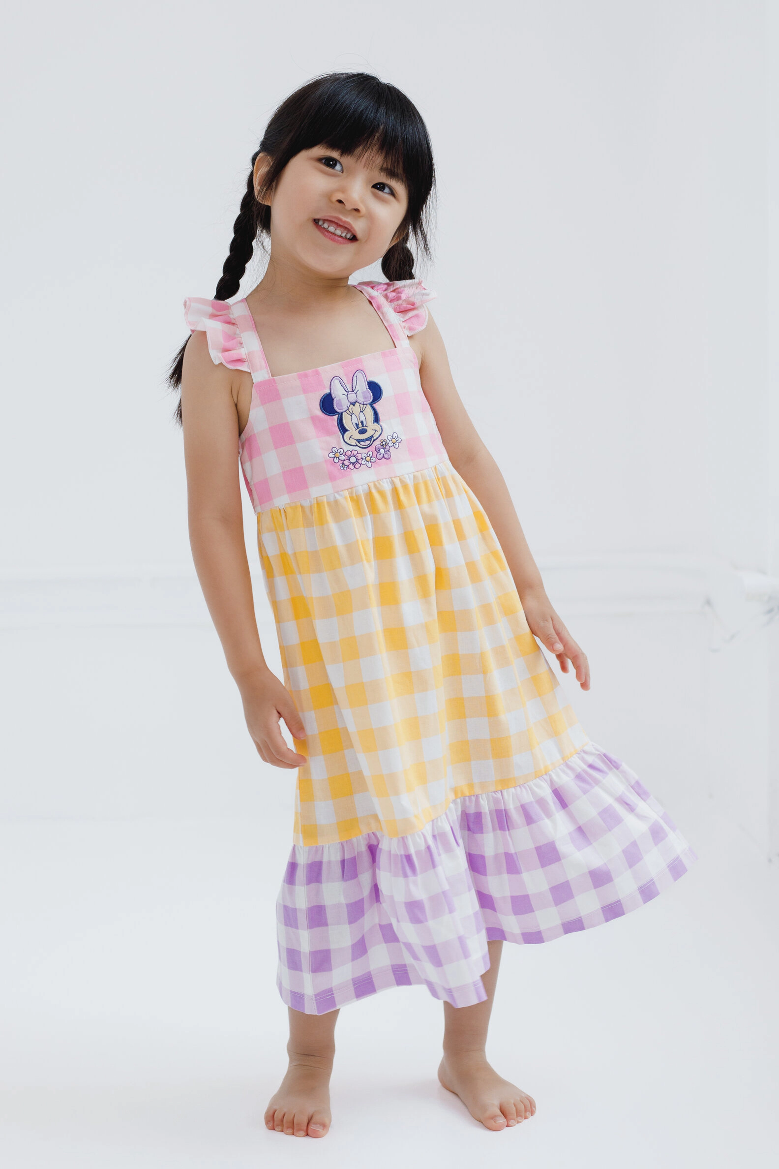 Disney Minnie Mouse Girls' Sleeveless Midi Dress