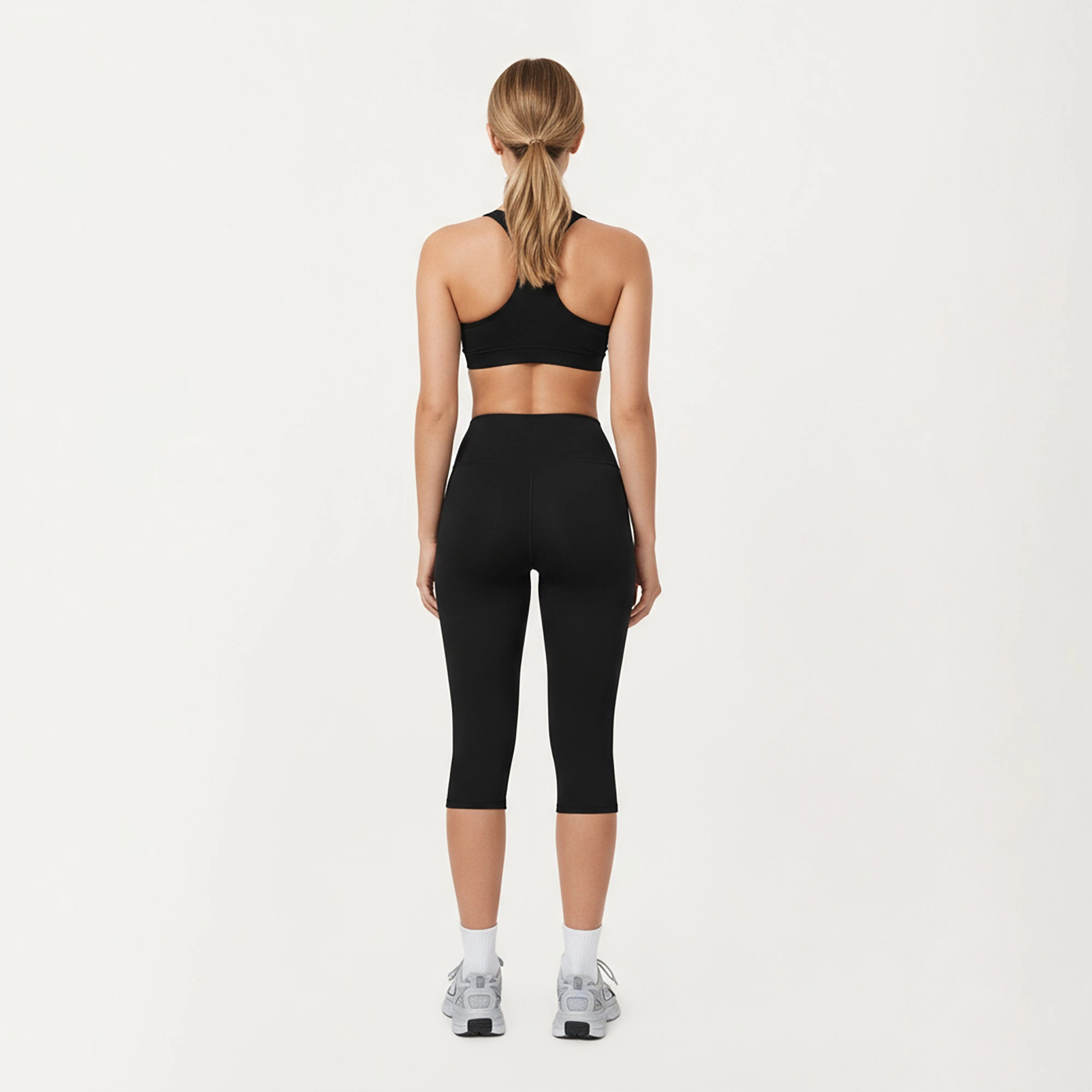 Anna-Kaci Womens High Waist Compression Capri Leggings
