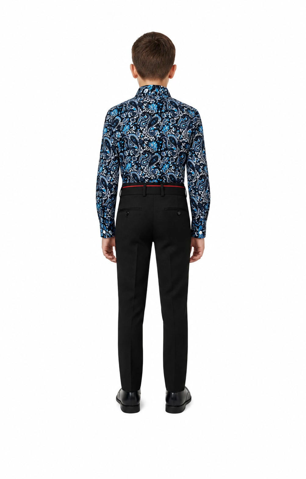 Elie Balleh Boys Slim Fit Paisley Shirt