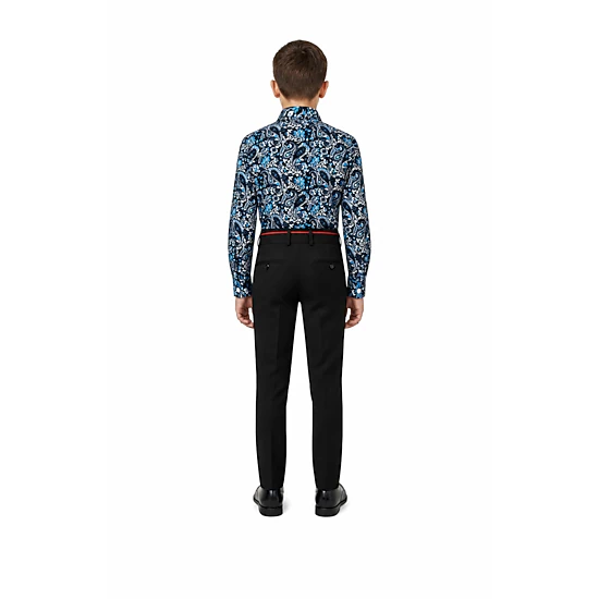 Elie Balleh Boys Slim Fit Paisley Shirt