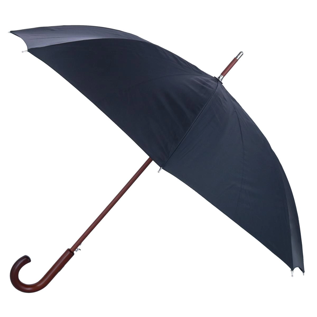 Totes Adult Stately Auto-Open Wooden Stick Umbrella