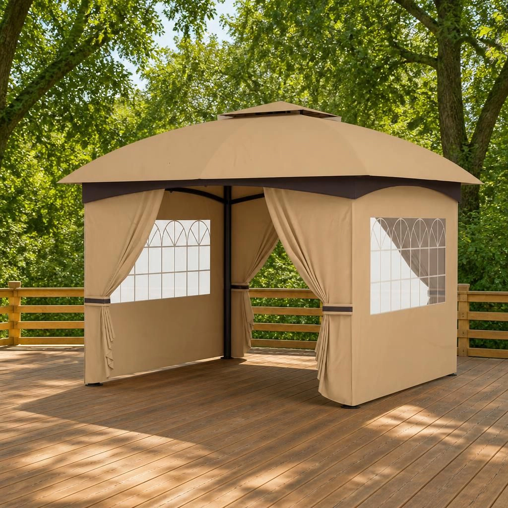 WOW PIONEER Square Outdoor Patio Gazebo