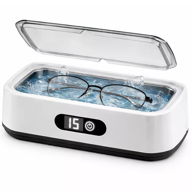 Luminuxe Portable Ultrasonic Jewelry Cleaner, Deep-Cleaning Machine for Eyeglasses, Watches, Dentures, Rings & More