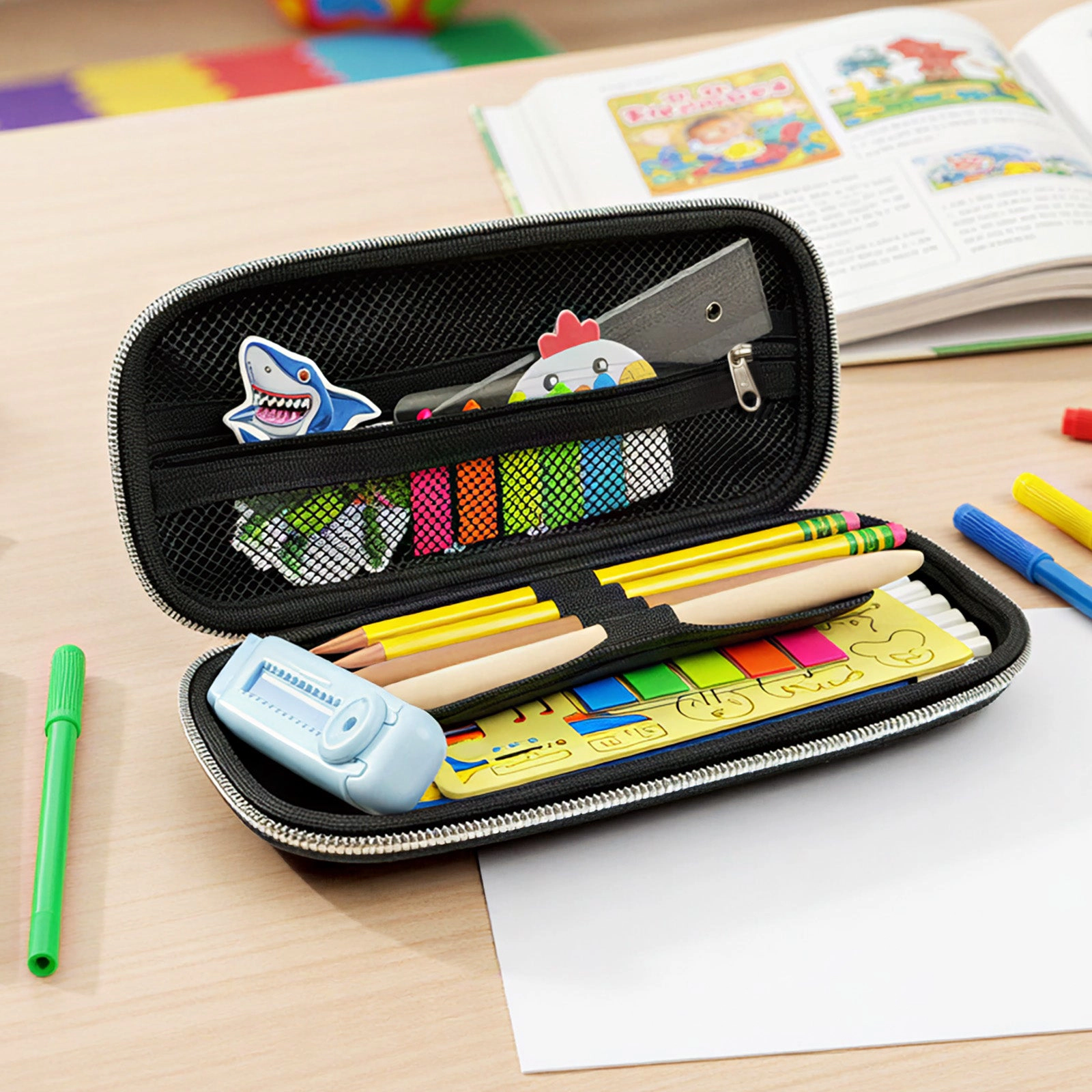 Wrapables 3D Sports Car EVA Hard Shell Pencil Case