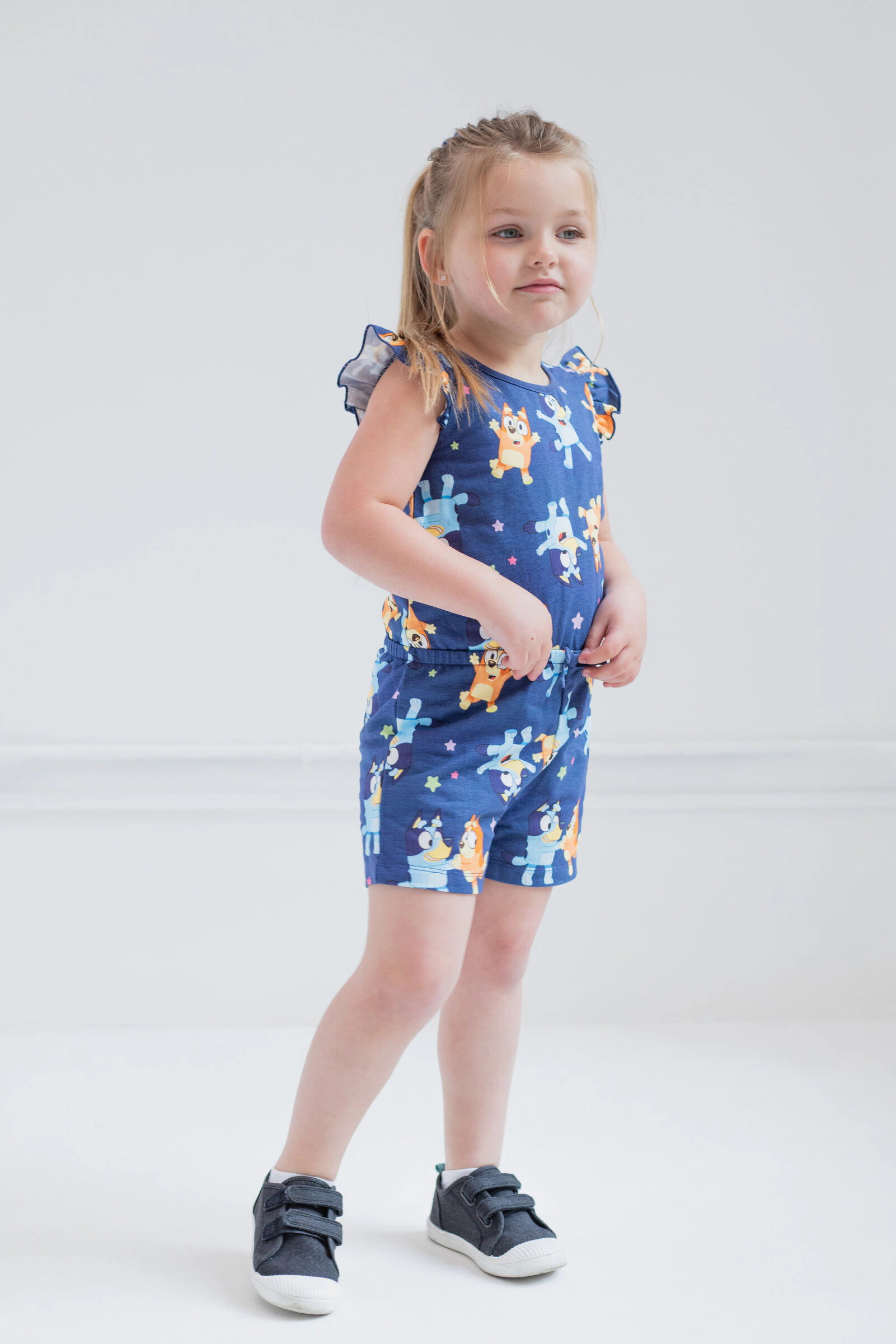 Bluey Girls' Sleeveless Skater Romper
