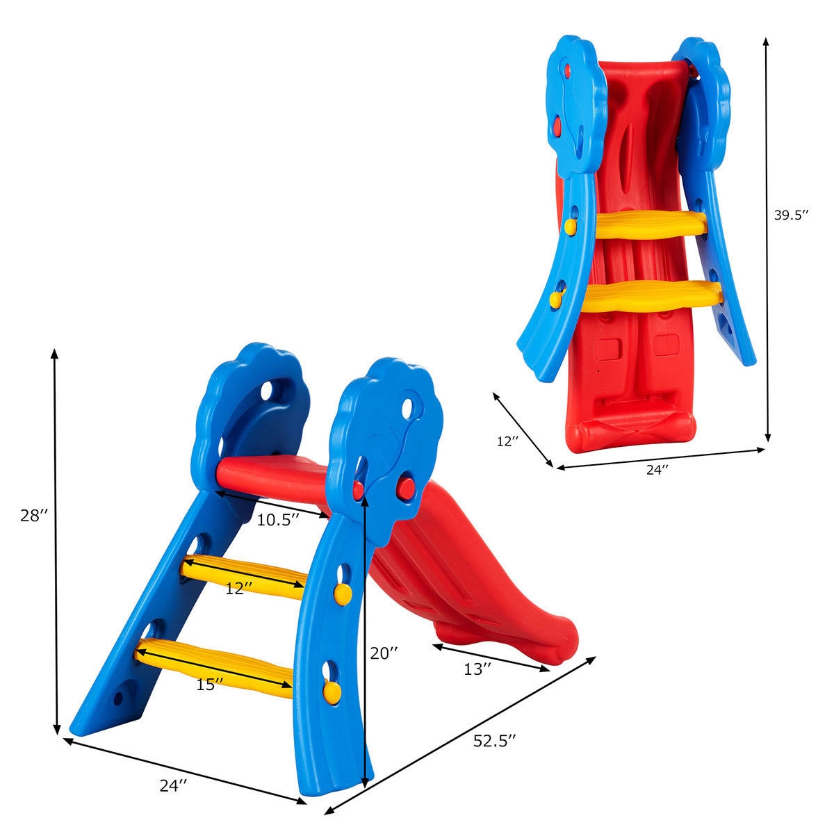 LJG Indoor Outdoor Children Folding up-Down Slide