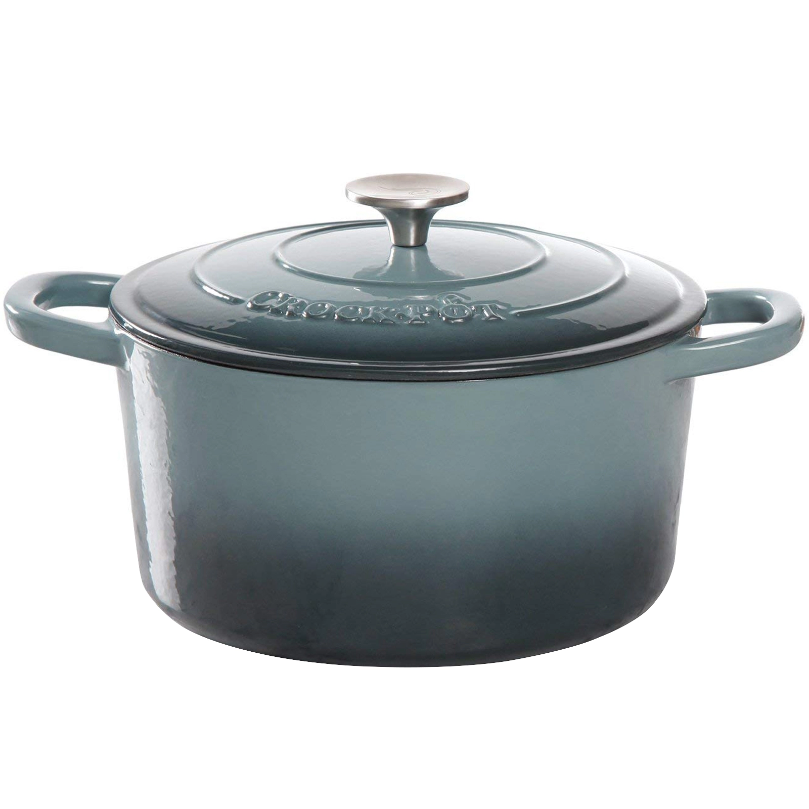 Crockpot Artisan 5 Quart Round Enameled Cast Iron Dutch Oven with Lid