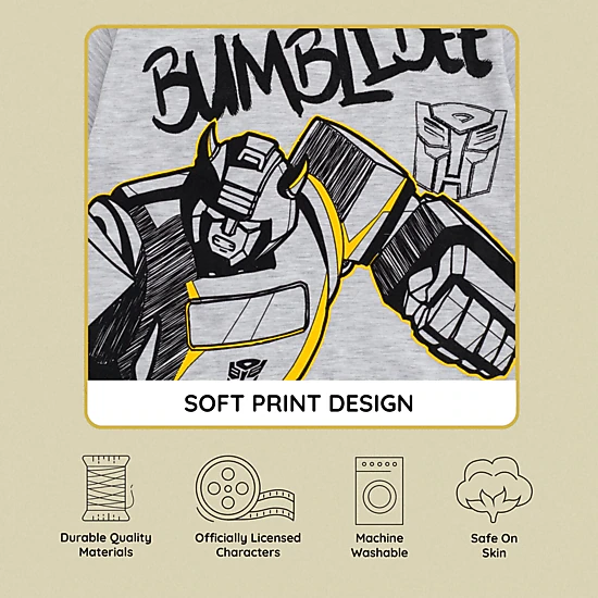 Transformers Bumblebee Boys' Athletic 2-Piece T-Shirt and Shorts Set