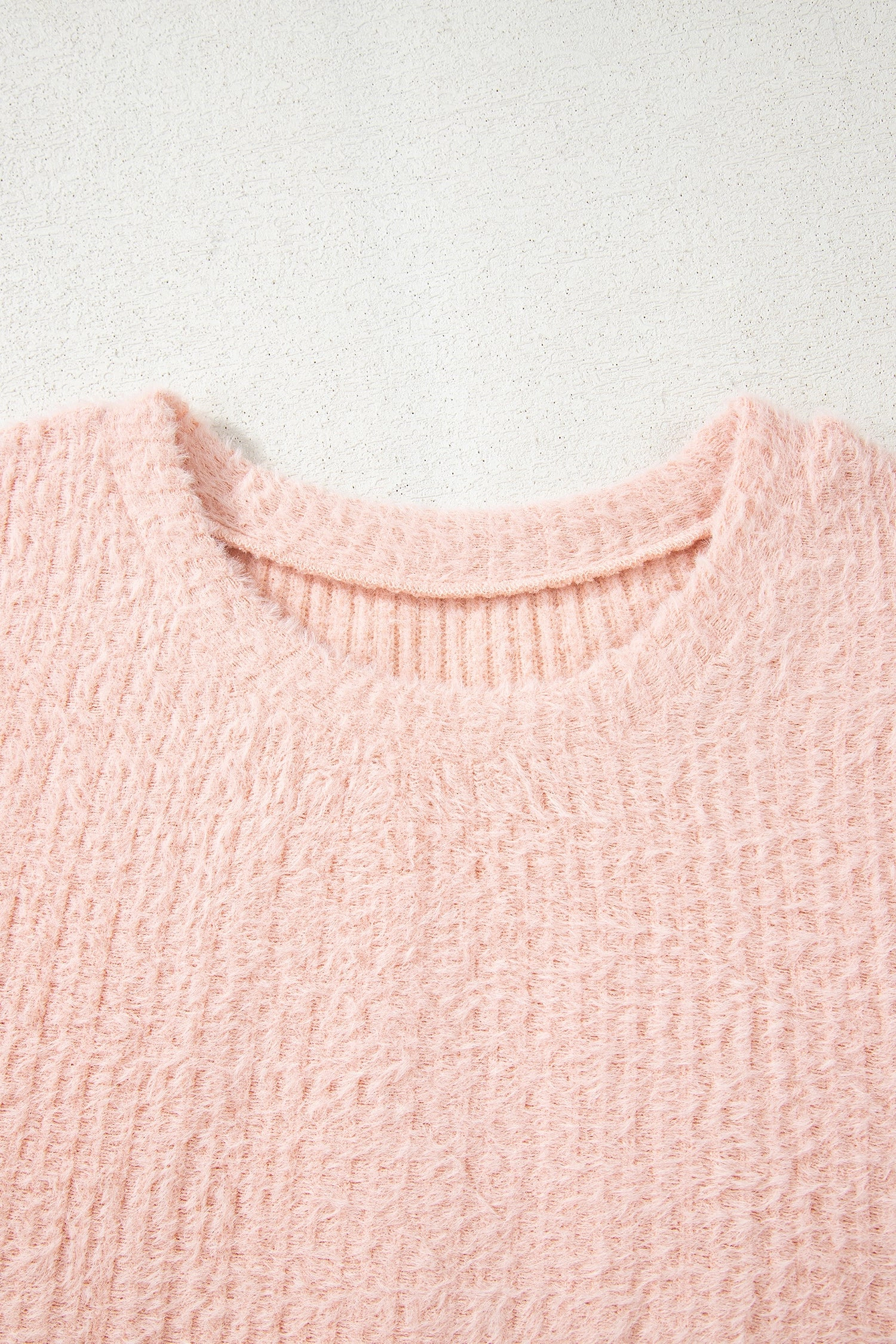 Threaded Pear Women's Ivy Fuzzy Ribbed Texture Long Sleeve Top