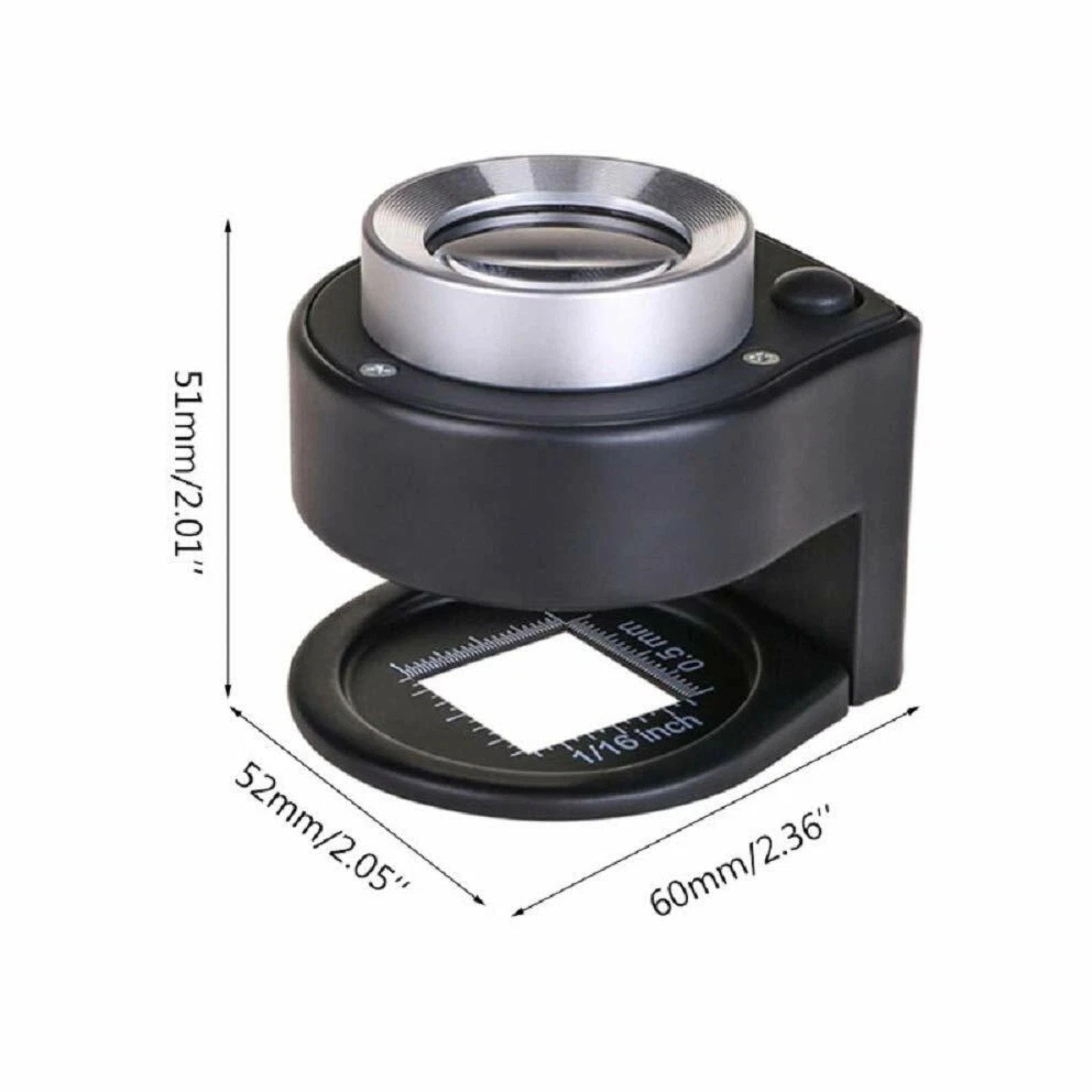 Home Collection 30X Folding Loupe Magnifier with LED & UV Lights