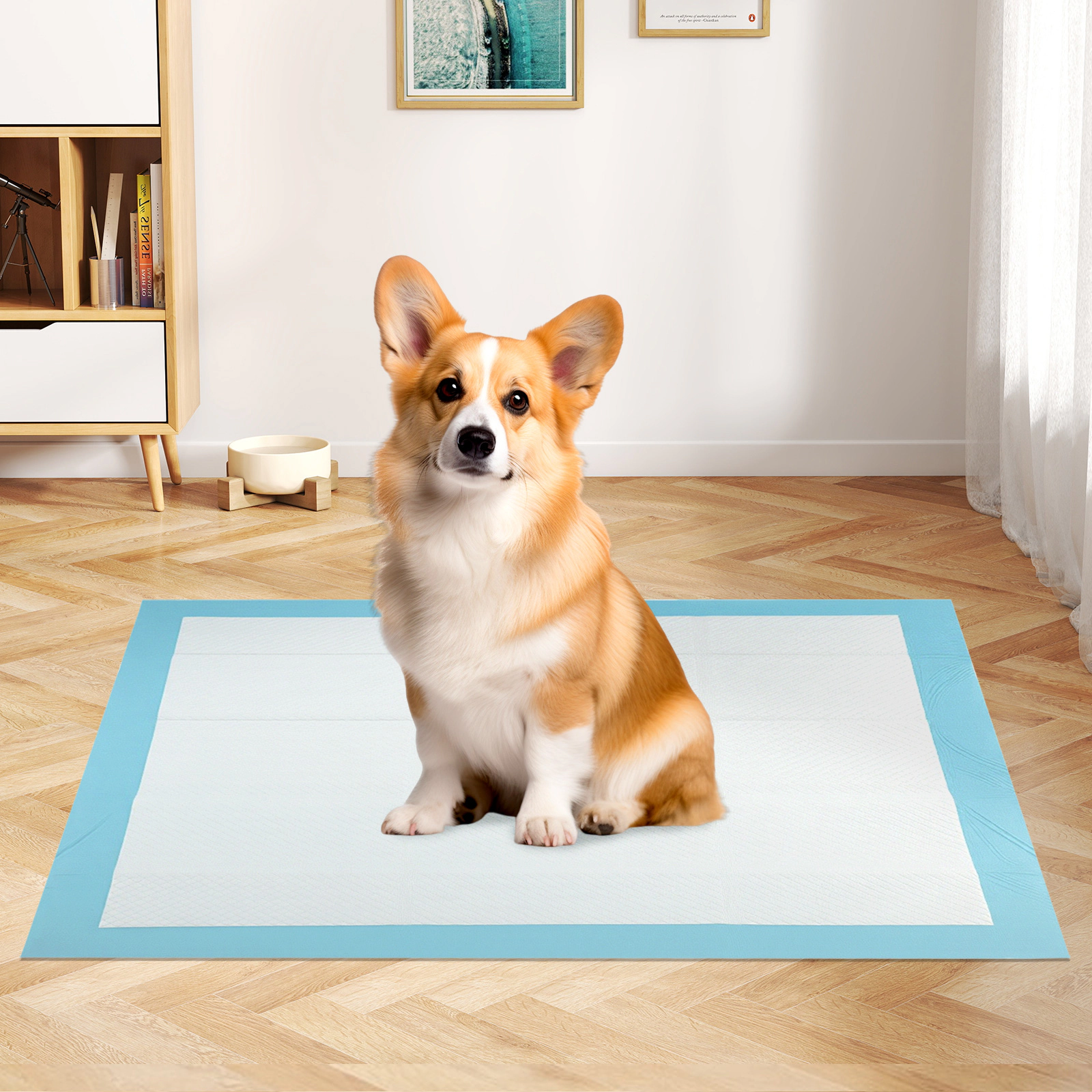 SUGIFT 150-Count 24 x 36-in Extra Large 5-Layer Leak-Proof Disposable Dog Pee Pads Puppy Training Pads