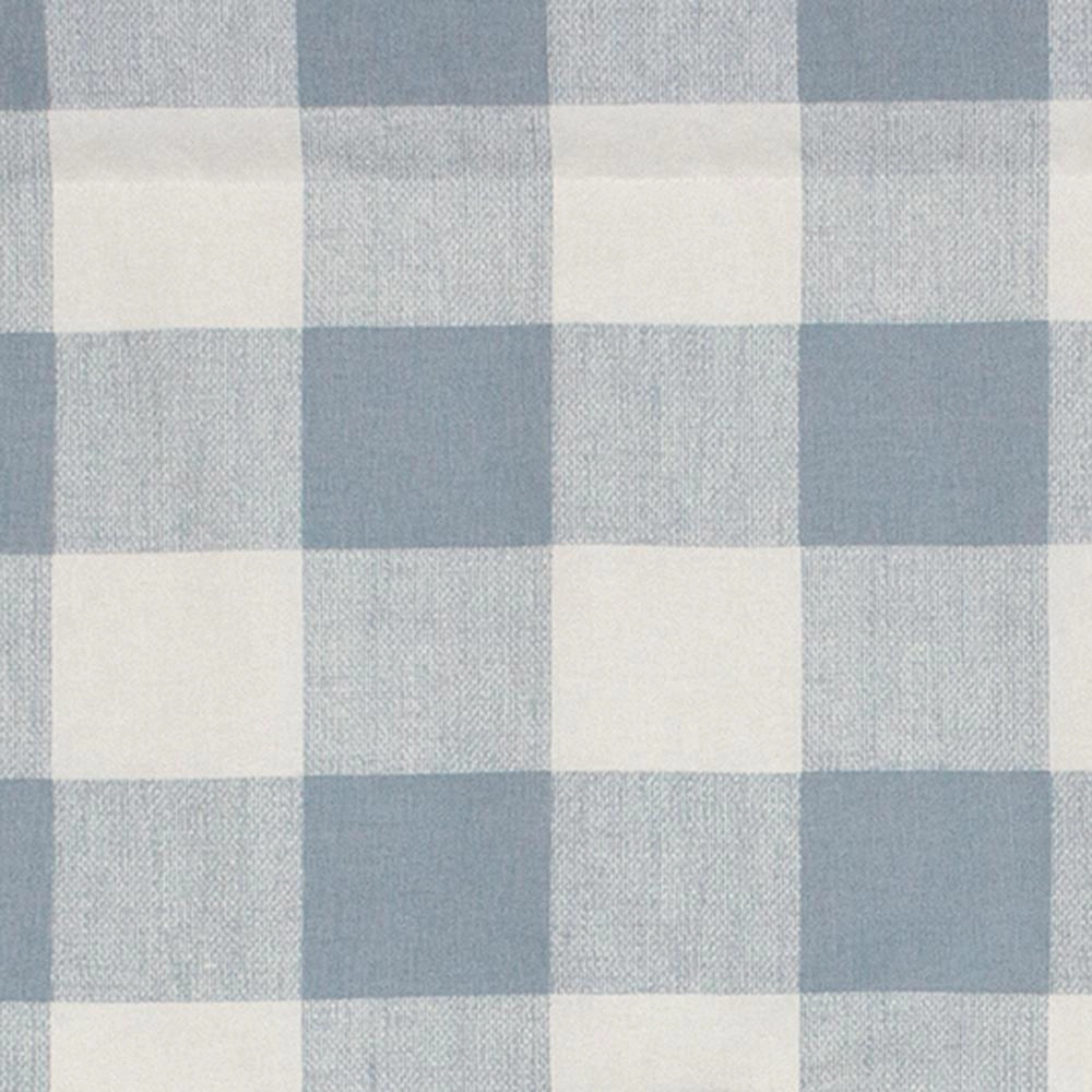 Grande Check Regal Style 3" Rod Pocket Valance 50" x 17" Blue by RLF Home