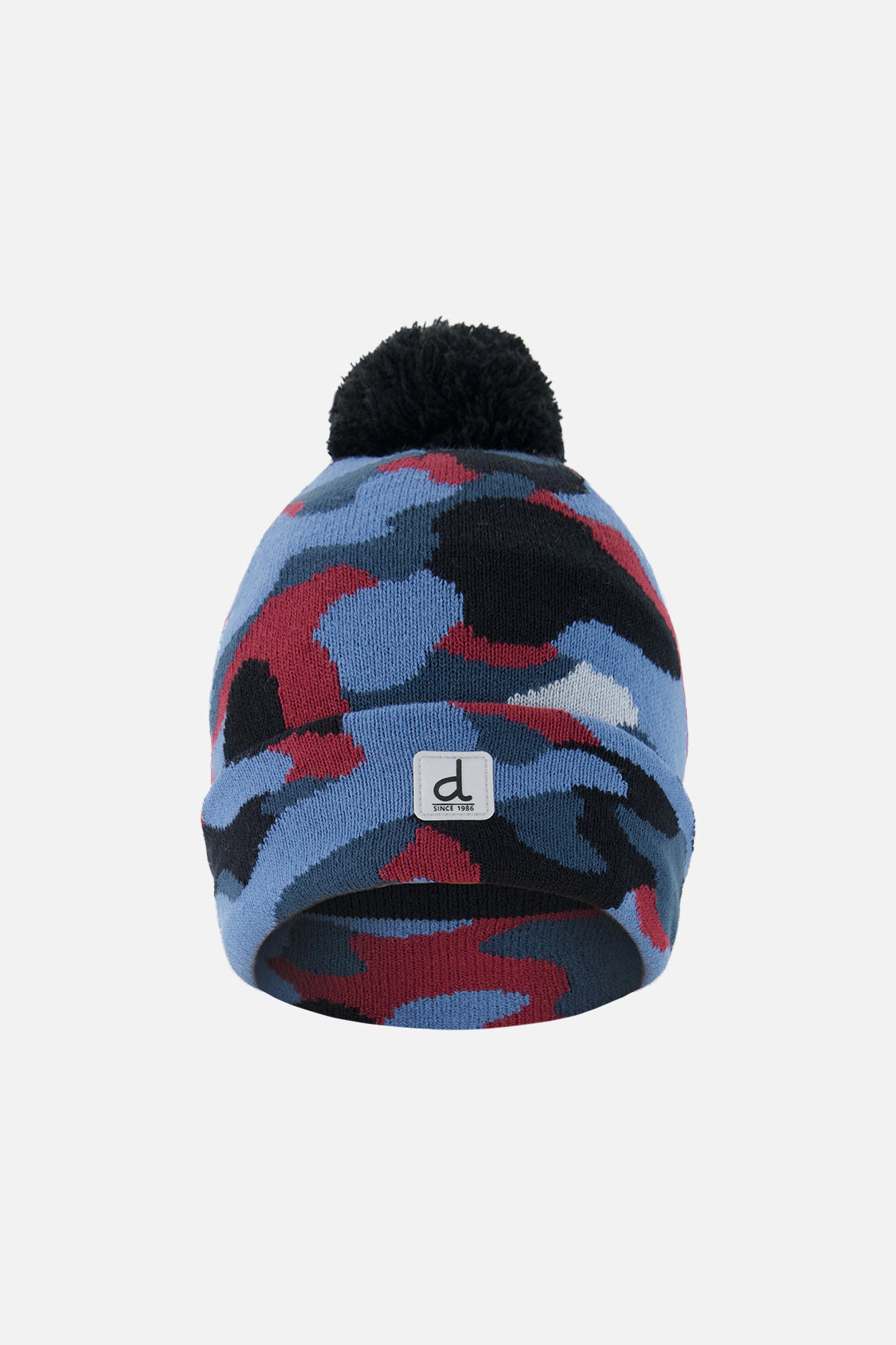 Deux par Deux Boys Camouflage Winter Knit Hat with Pompom
