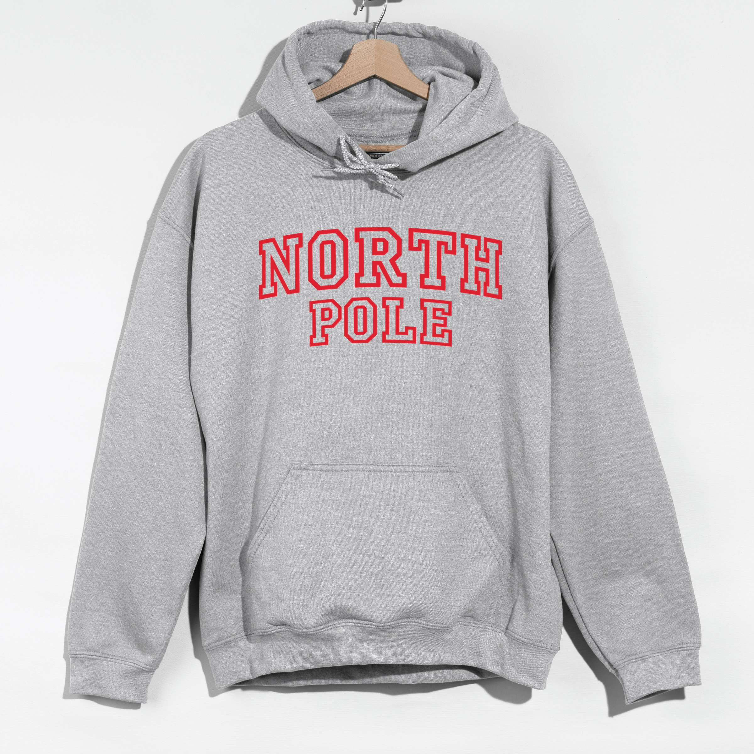 Simply Sage Market - Women's Graphic Hoodie North Pole Varsity Outlines