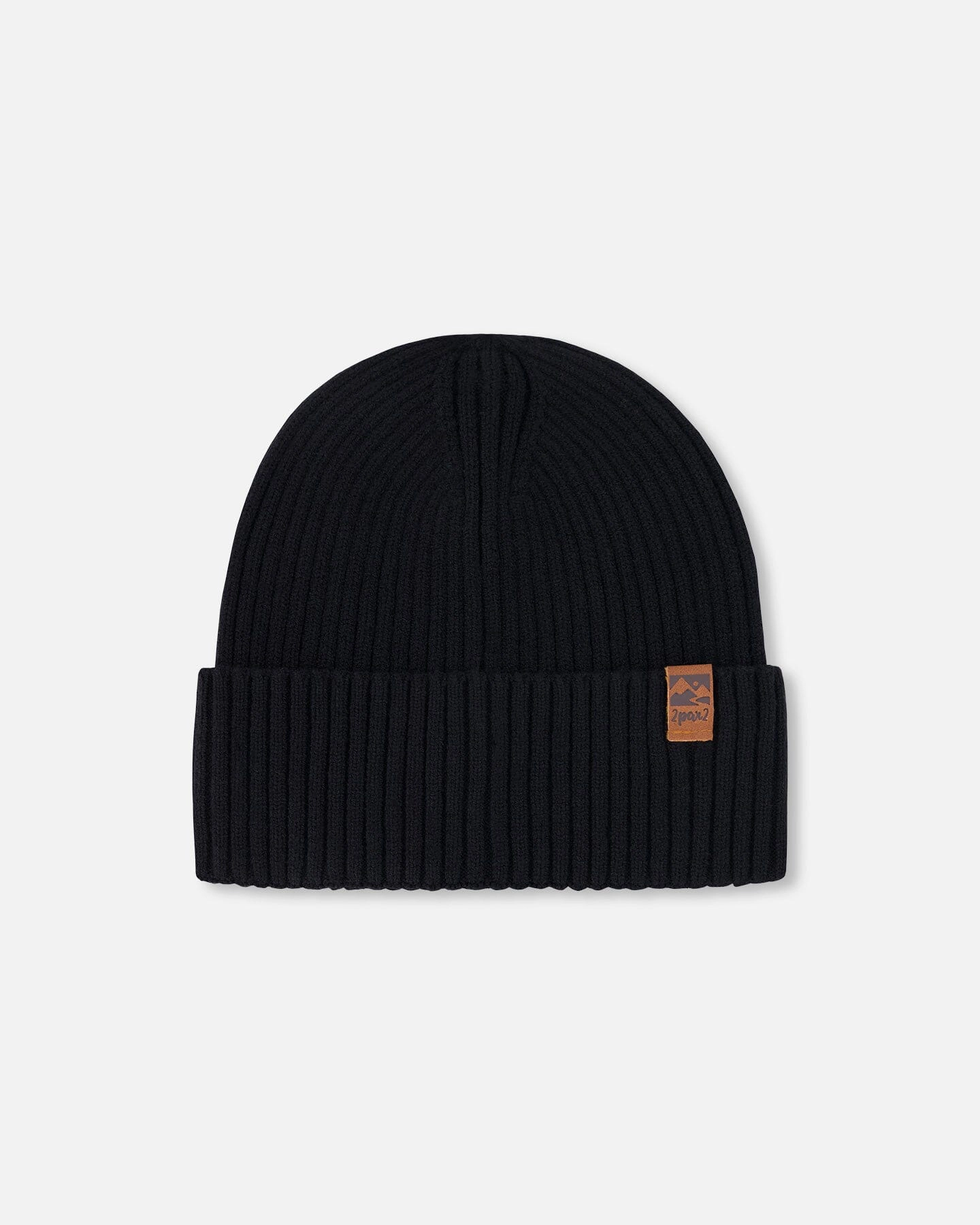 Deux par Unisex Knit Ribbed Hat