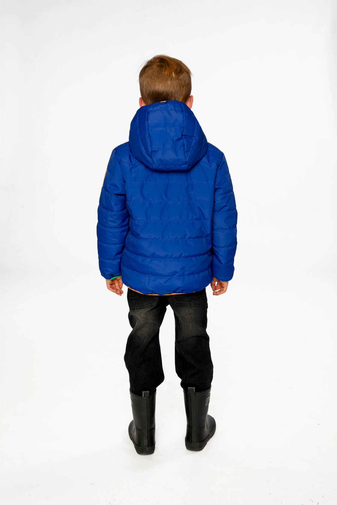 Deux par Boys Hooded Quilted Mid-Season Jacket
