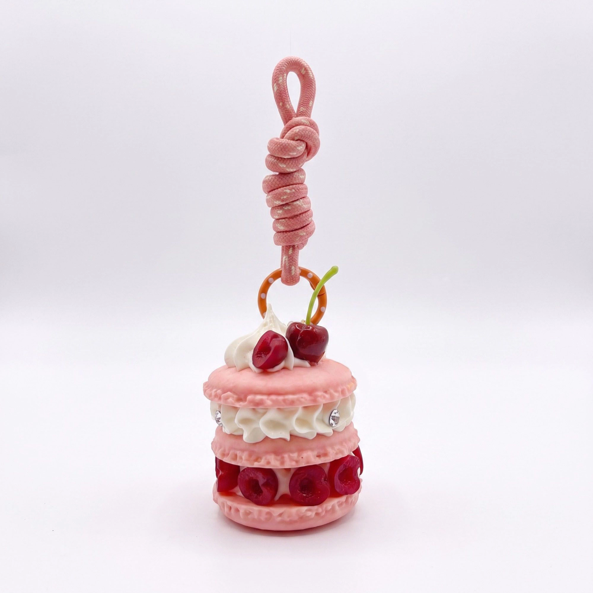 Alilang Womens Bag Charm with Hanging Loop and Decorative Dessert Accent