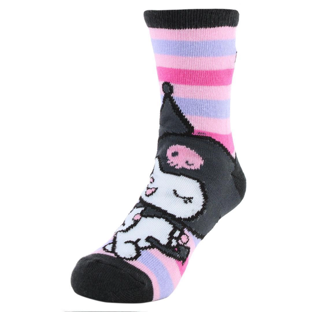 Textiel Trade Girl's Sanrio Hello Kitty Kuromi Novelty Socks (3 Pairs)