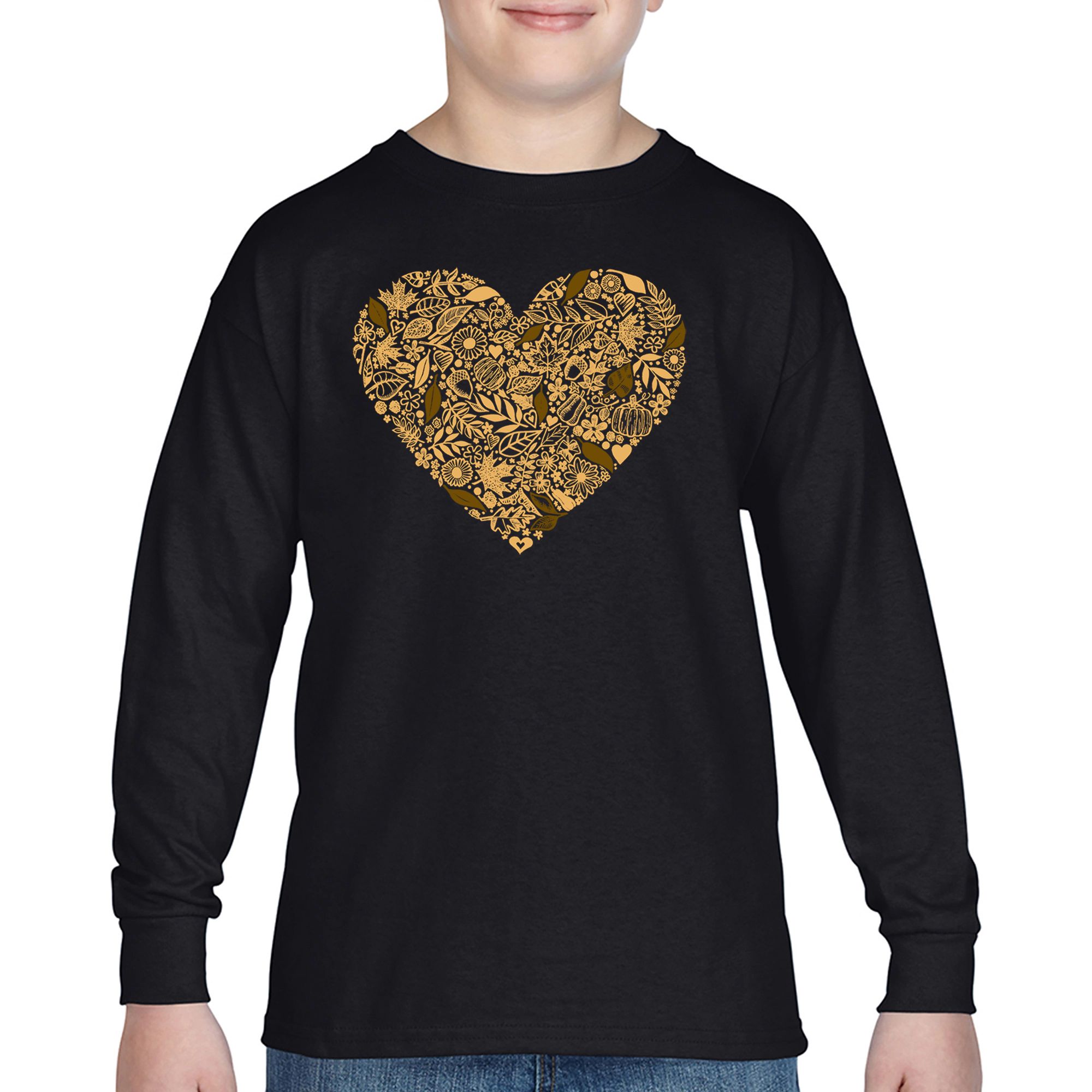 LA Pop Art Boys Long Sleeve T-Shirt - Fall Vibes