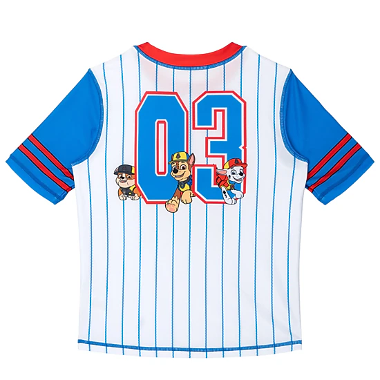 Nickelodeon Paw Patrol Boys' Swimwear 2-Piece Rash Guard and Swim ...