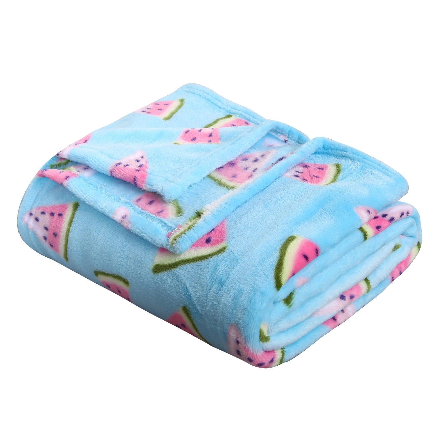 Plazatex Holiday Watermelon Design Micro Plush Throw Blanket - 50x60" Multicolor