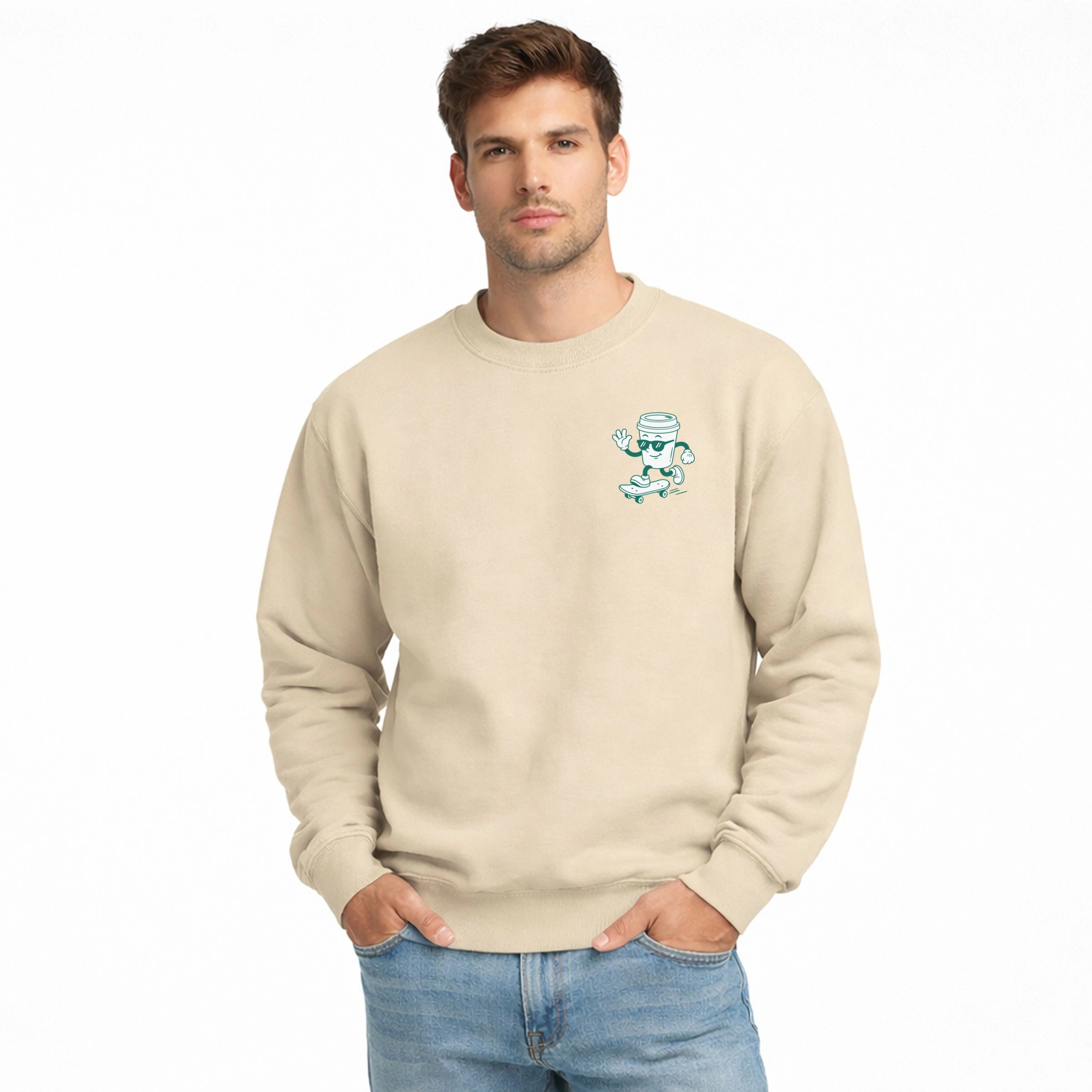 Simply Sage Market - Men's Graphic Sweatshirt Cool Dads Club Coffee