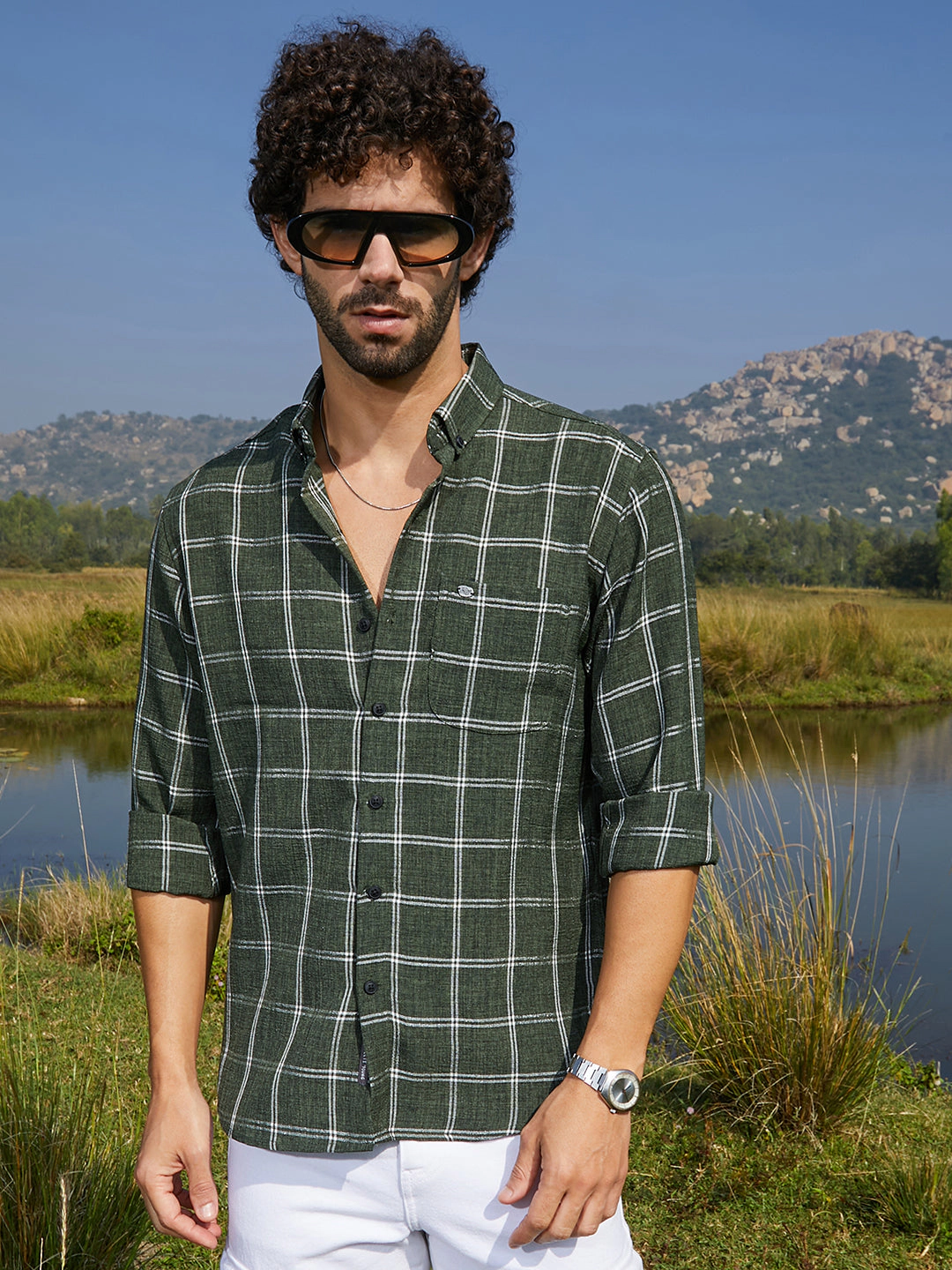 Cahoot Men's Bigraph-Check Shirt