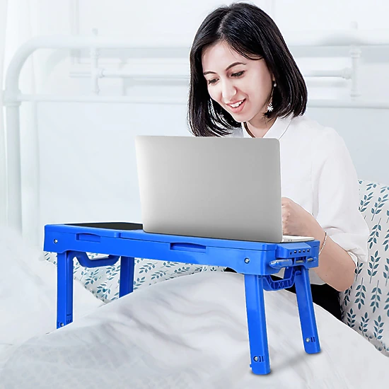 GBruno Foldable Laptop Table With Cooling Fan